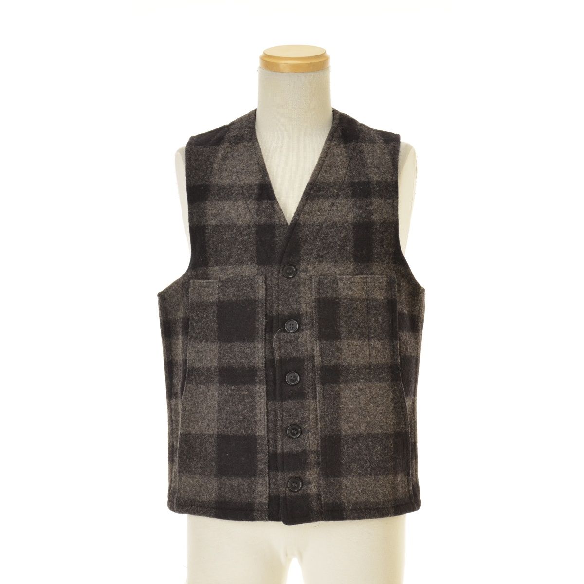 FILSONGARMENT】10055P Mackinaw Wool Vest ブロックチェック
