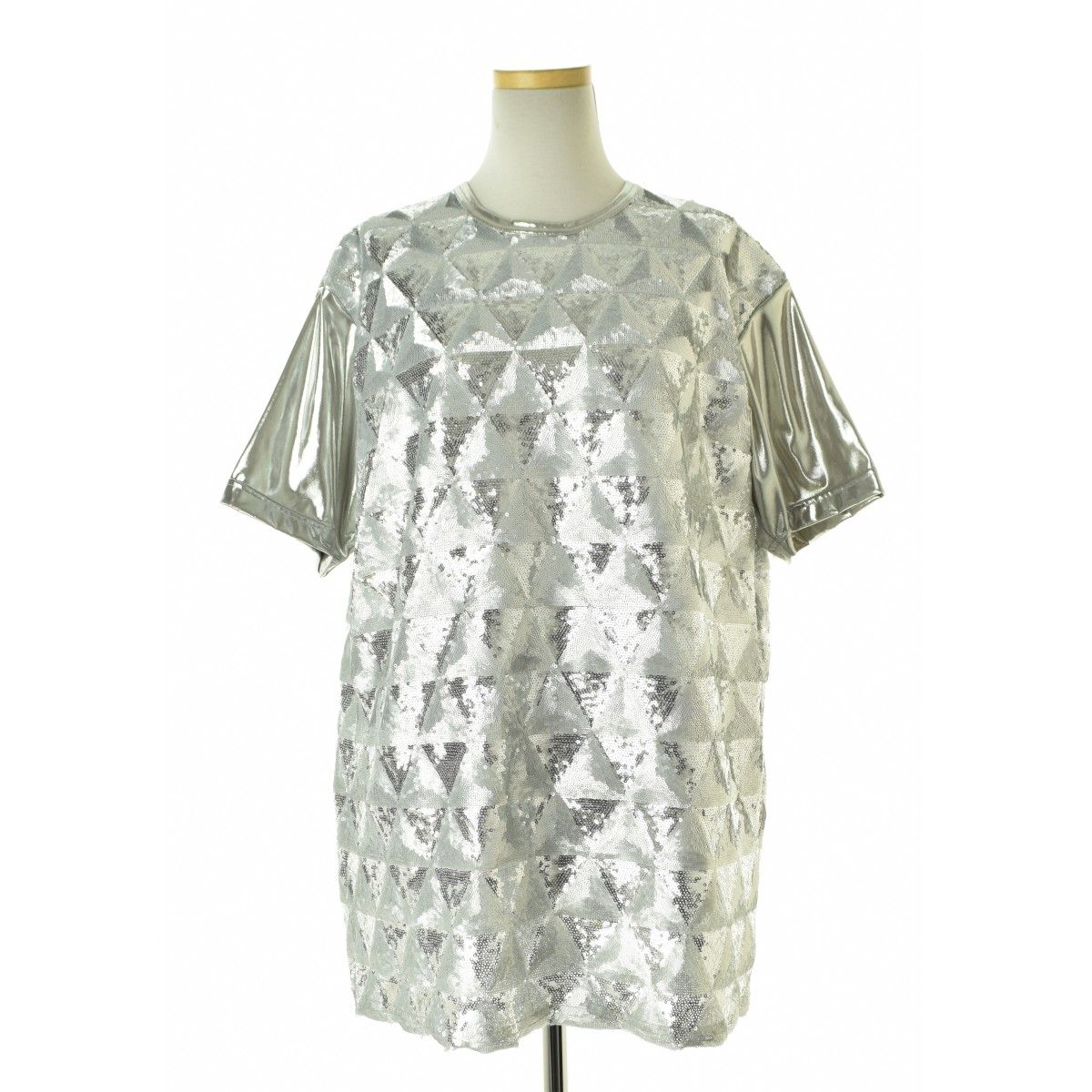 25 SS AD 2025 JO-T 007 スパンコール半袖カットソー