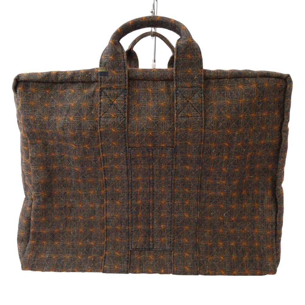 VISVIM ビズビム HOMER TOTE L ホーマー トートバッグ カバン 鞄 オレンジ系 ダークネイビー系