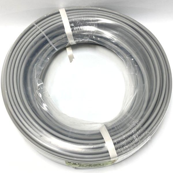 約10.5 kg VVFケーブル .6 mm 灰色 黒白 600 Vビニル絶縁ビニルシースケーブル平形 17日製 ≡DT 6884