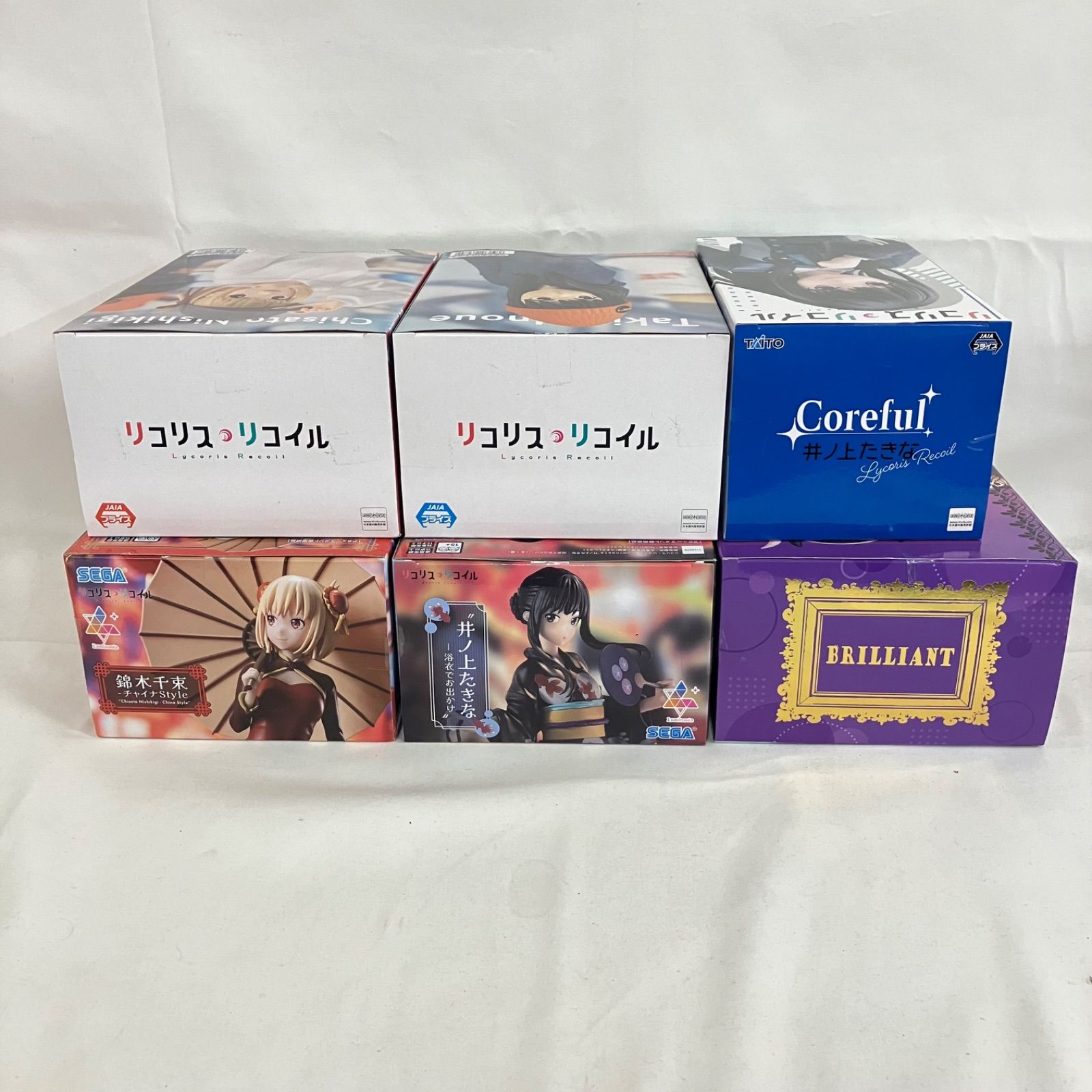 未開封 リコリスリコイル 井ノ上たきな 錦木千束 フィギュア 6個セット