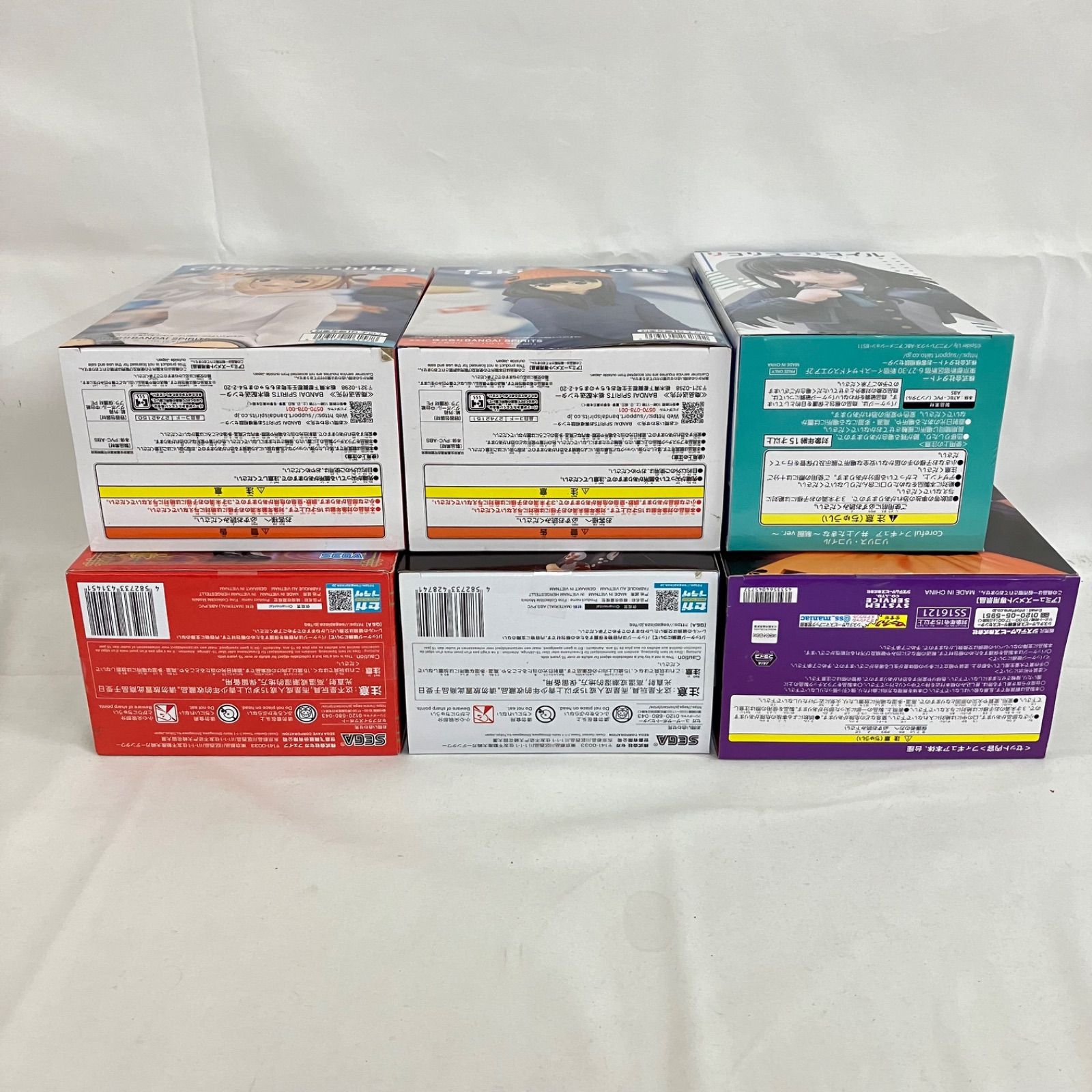 未開封 リコリスリコイル 井ノ上たきな 錦木千束 フィギュア 6個セット