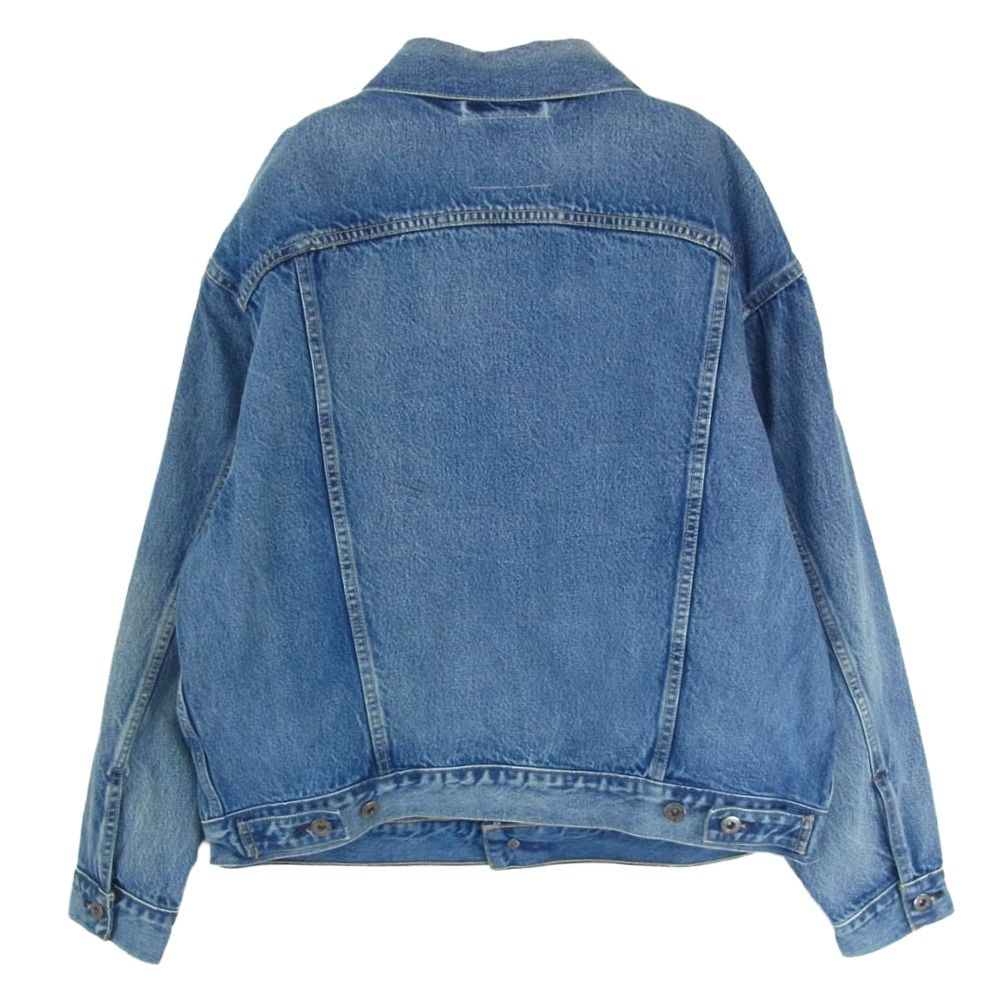 Levi s リーバイス 21261-0020 MADE-CRAFTED 加工 オーバーサイズ ビックシルエット TYPE II デニム ジャケット インディゴブルー系