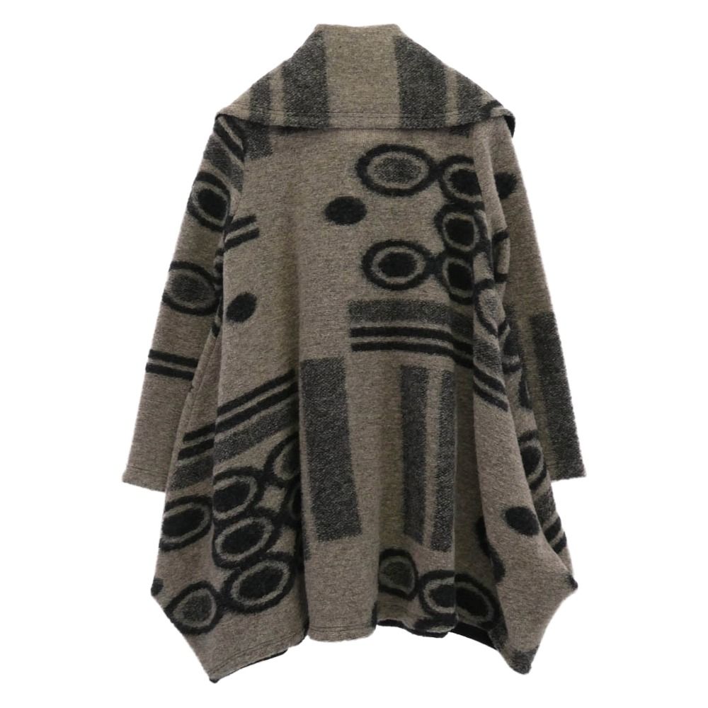 エイココンドウ eiko kondo ビッグカラー ロング ウール コート グレー