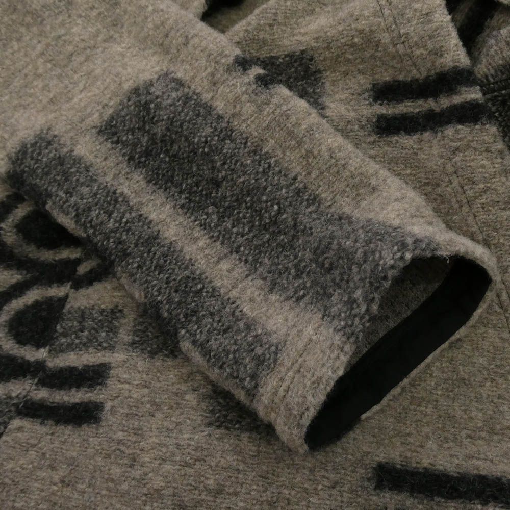 エイココンドウ eiko kondo ビッグカラー ロング ウール コート グレー