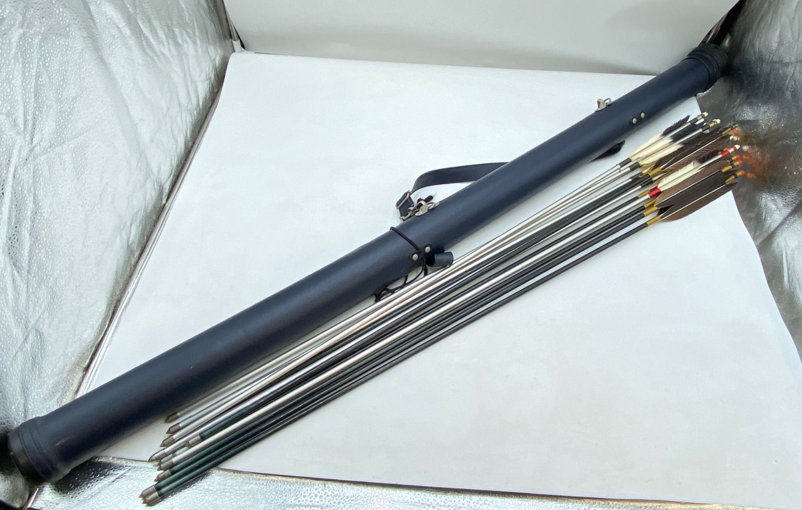 EASTON 矢12本 棒矢1本 ターキー 矢筒付き