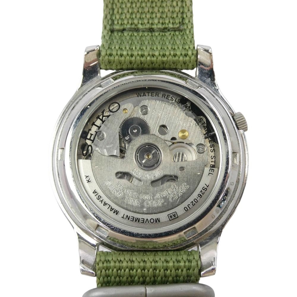 SEIKO セイコー 7S26-02J0 オートマチック 自動巻き 裏スケルトン