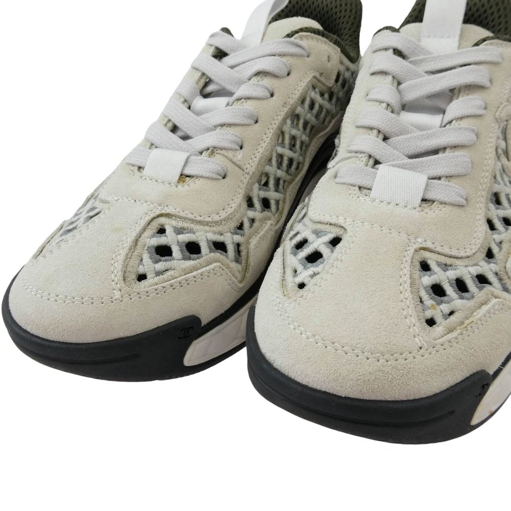 CHANEL シャネル G37126 マトラッセ スエードココマーク ローカット