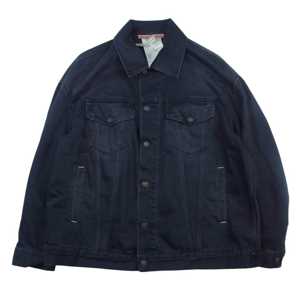 ACNE STUDIOS アクネストゥディオズ 21 AW FN-UX- ウォッシュド加工 デニムジャケット ブラック系 S M