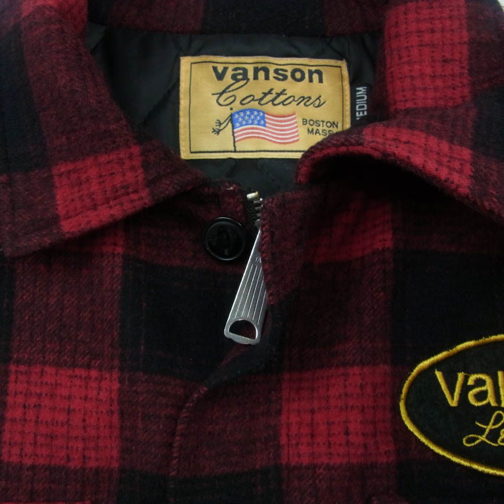 VANSON バンソン バック スカル バッファロー チェック ジャケット