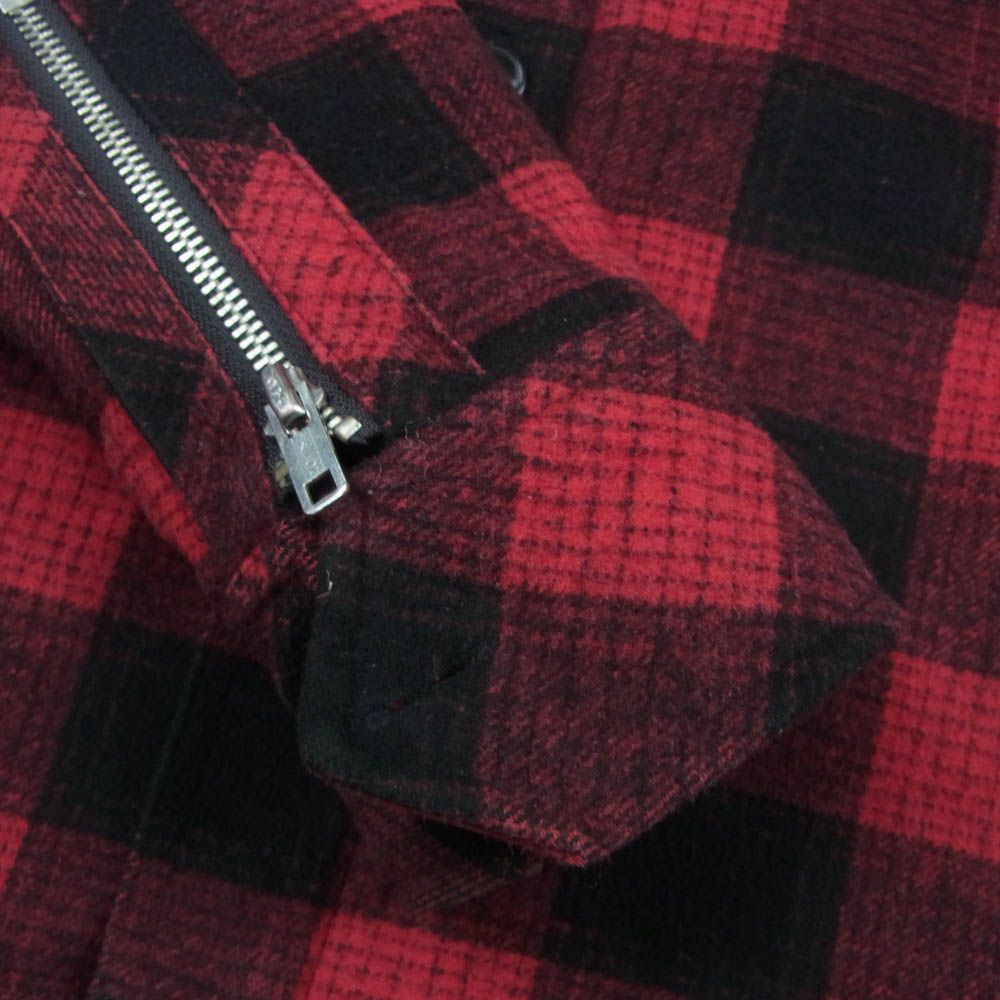 VANSON バンソン バック スカル バッファロー チェック ジャケット