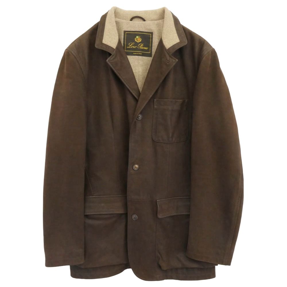 Loro Piana ロロピアーナ イタリア製 裏地カシミヤ カウレザー 3B