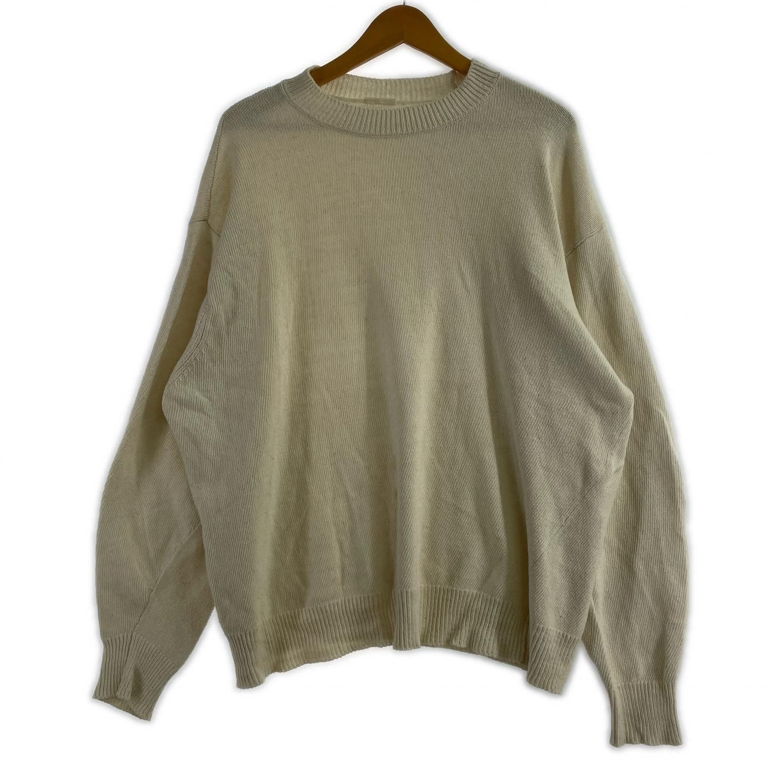 COMOLI インディゴクルーネックニット T 01-06001 アイボリー