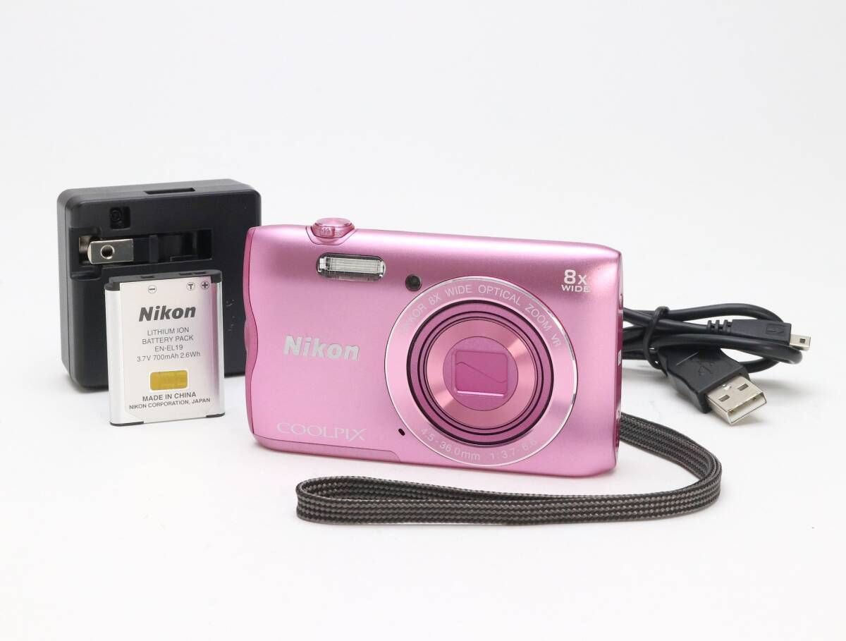 C 実用品 Nikon ニコン COOLPIX A 300 ピンク 初期不良 対応 111-84