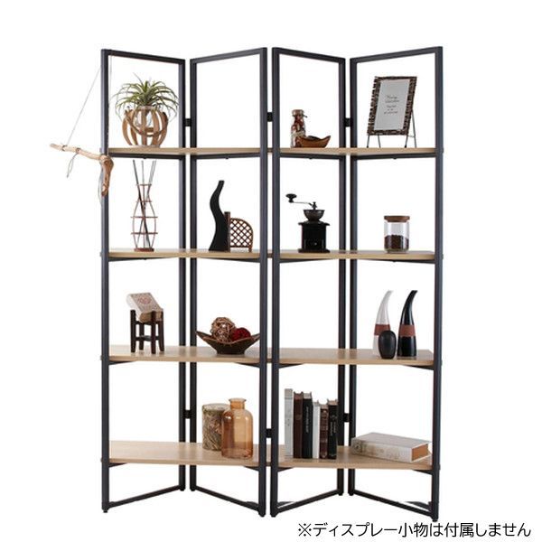 オープンシェルフ ディスプレースタンド ディスプレーラック W 1200 H ナチュラル