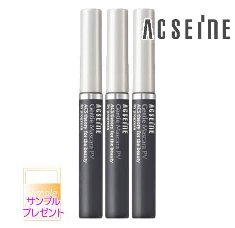 アクセーヌ ジェントルマスカラPV 01 ブラック セット プレゼント