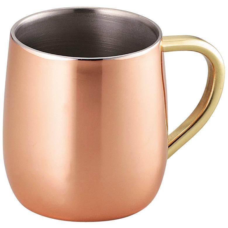純銅2重マグカップ 250ml 日本製 二重構造 保冷・保温 ASAHI アサヒ 食