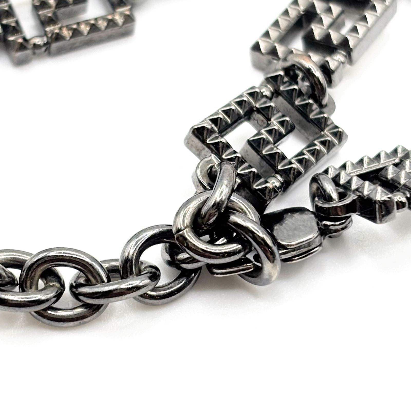 希少 VERSACE グレカマニア ネックレス メデューサ ブラック系