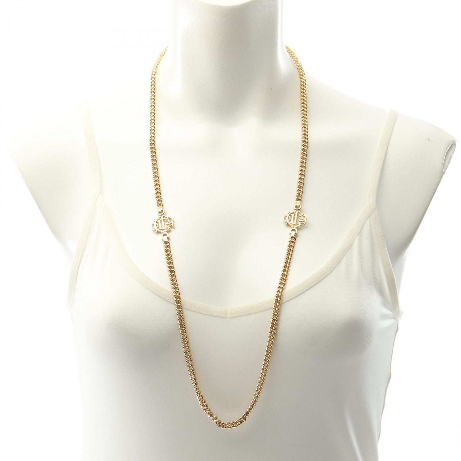 ディオール Dior ネックレス 旧ロゴ GP（ゴールドメッキ） ネックレス