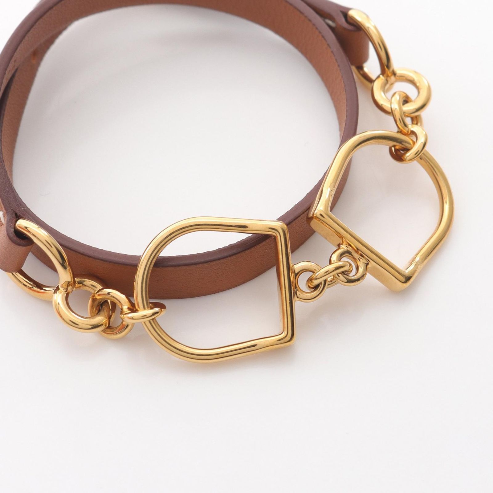 エルメス HERMES ブレスレット エトリエ ドゥブルトゥール ゴールド GP