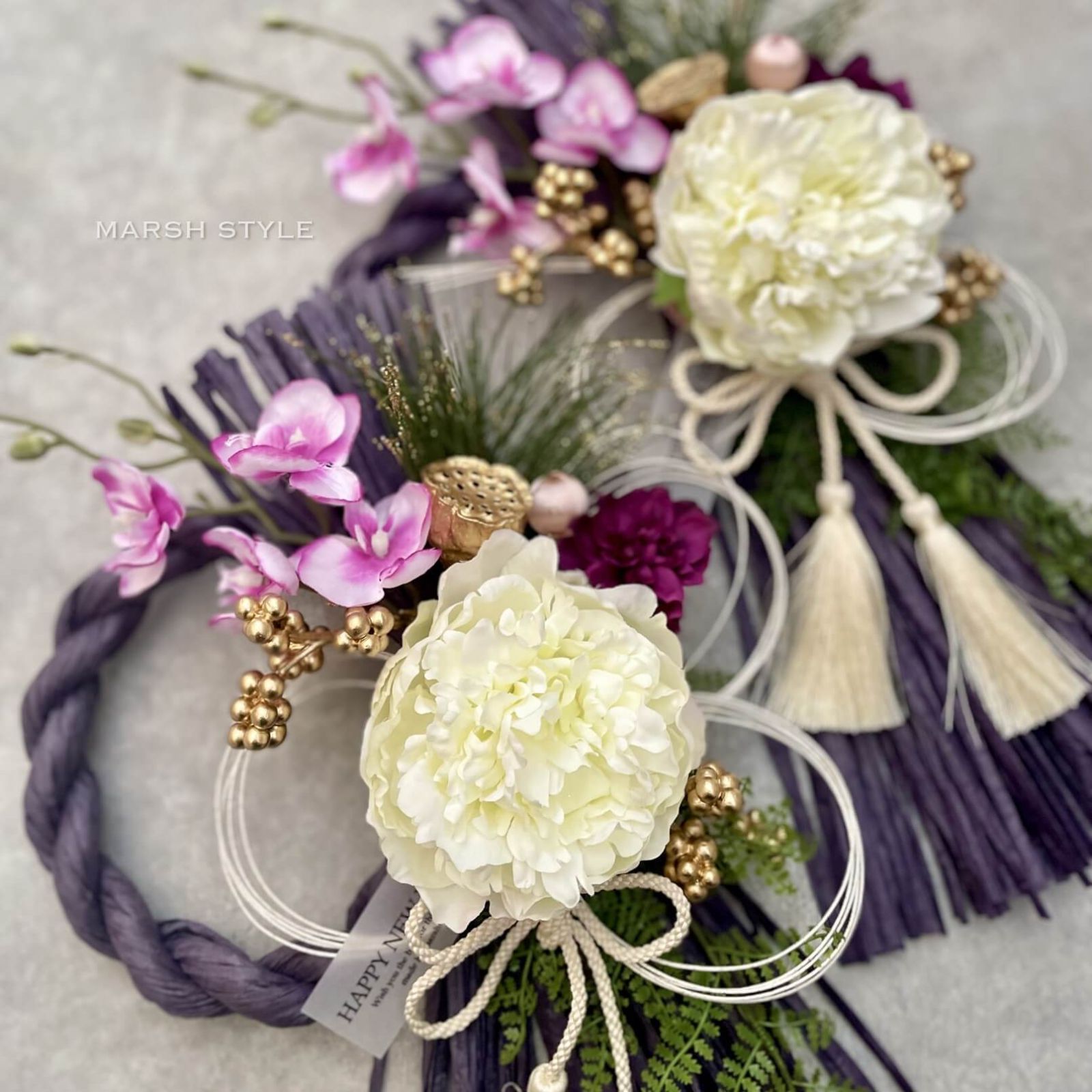 No.004 2026年迎春しめ縄 しめ縄リース しめ縄飾り・お正月飾り