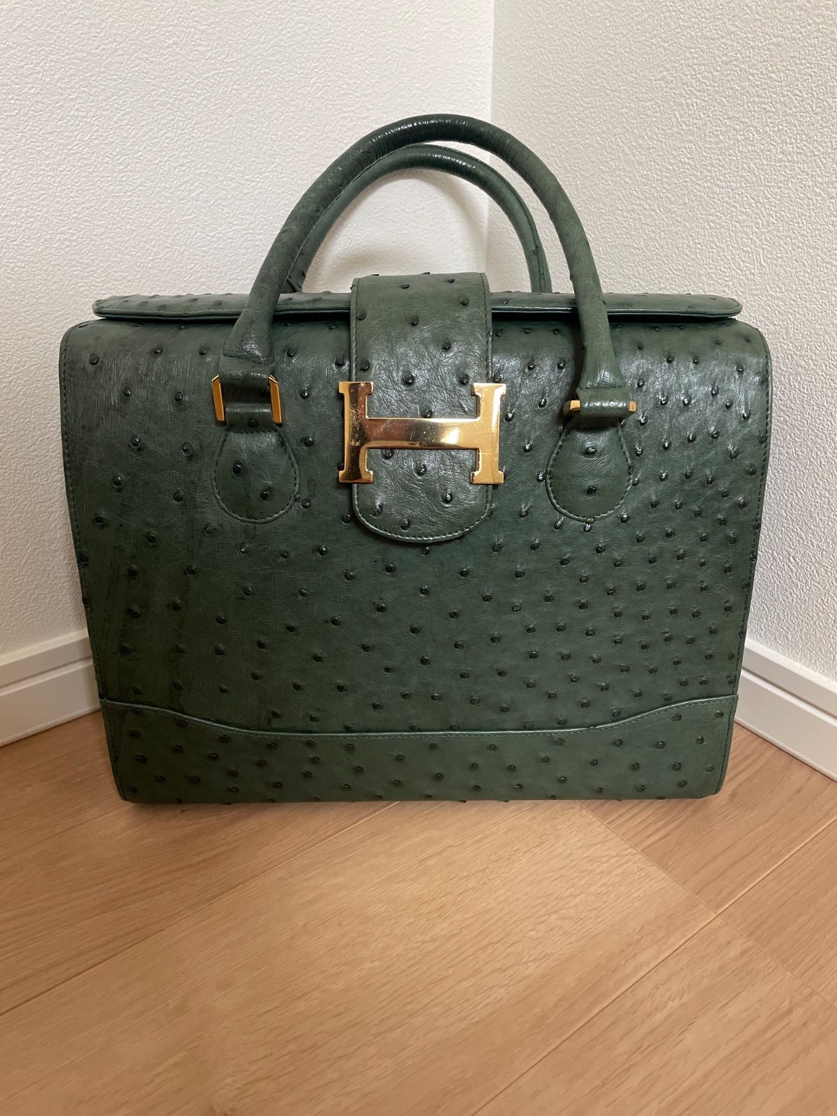 GENUINE OSTRICH LEATHER ジェニュインオーストリッチ大容量 