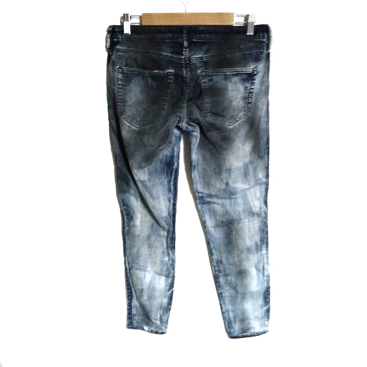 DIESEL ディーゼル ジーンズ サイズ29 XL レディース GRACEY NE 黒 ブルー ライトブルー フルレングス ダメージ加工