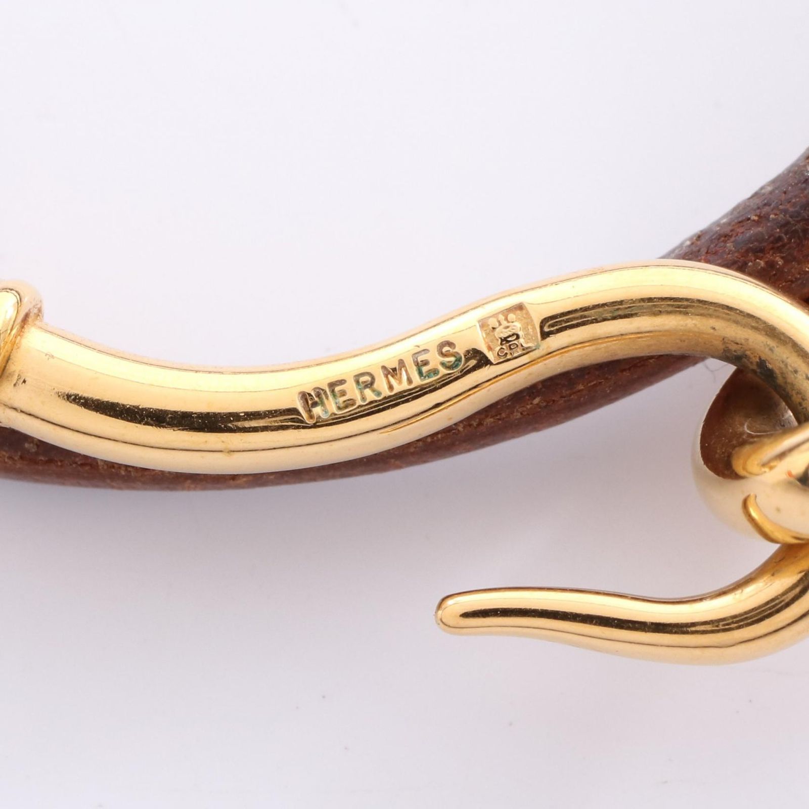 エルメス HERMES ブレスレット ジャンボチョーカー レザー GP