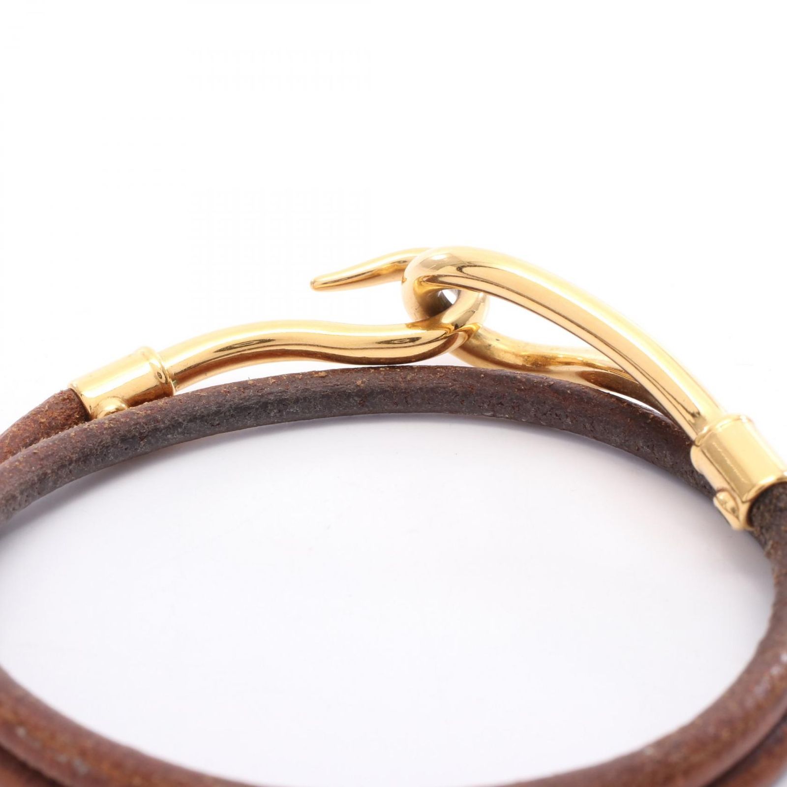 エルメス HERMES ブレスレット ジャンボチョーカー レザー GP