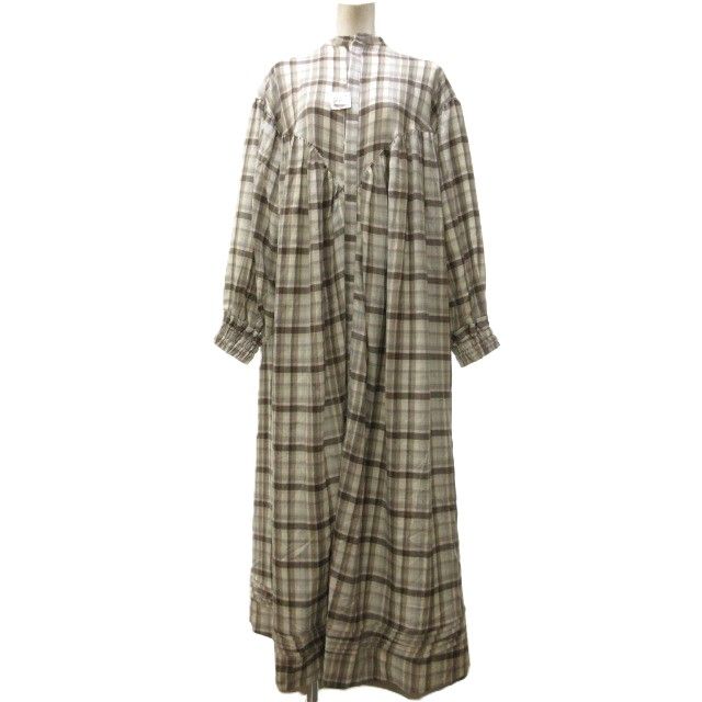 ライト WRYHT タグ付き 21AW PLEATED NIGHT DRESS シャツワンピース  