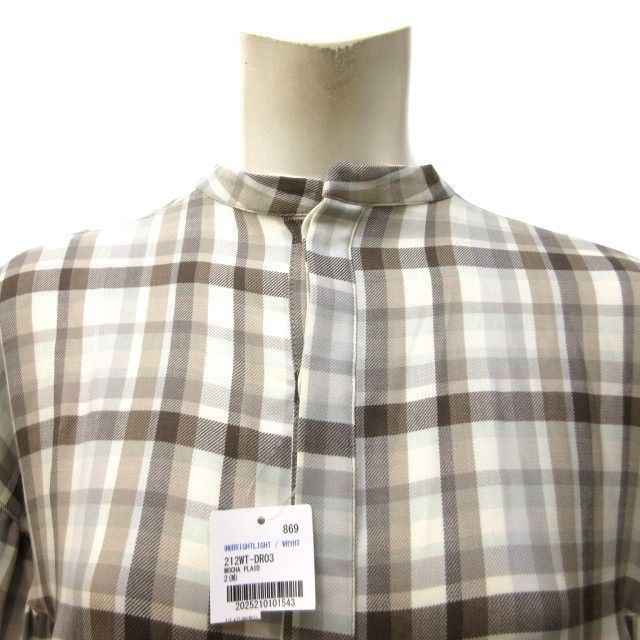 ライト WRYHT タグ付き 21AW PLEATED NIGHT DRESS シャツワンピース  