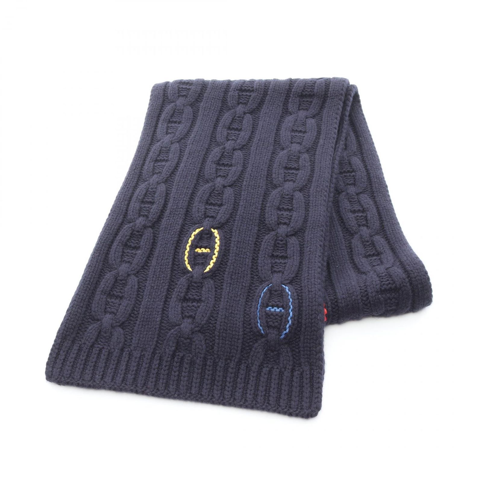 エルメス HERMES マフラー TRI MAILLON トリマイヨン シェーヌダンクル その他 ユニセックス A