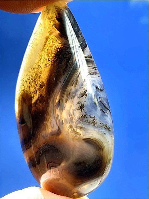 AAA級☆天然アゲート(メノウ 瑪瑙)ペンダント原石B88Y3/20Y28A - メルカリ