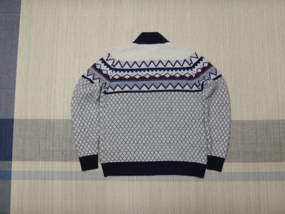 L 100 ラコステ メンズ ウール混 セーター カーディガン