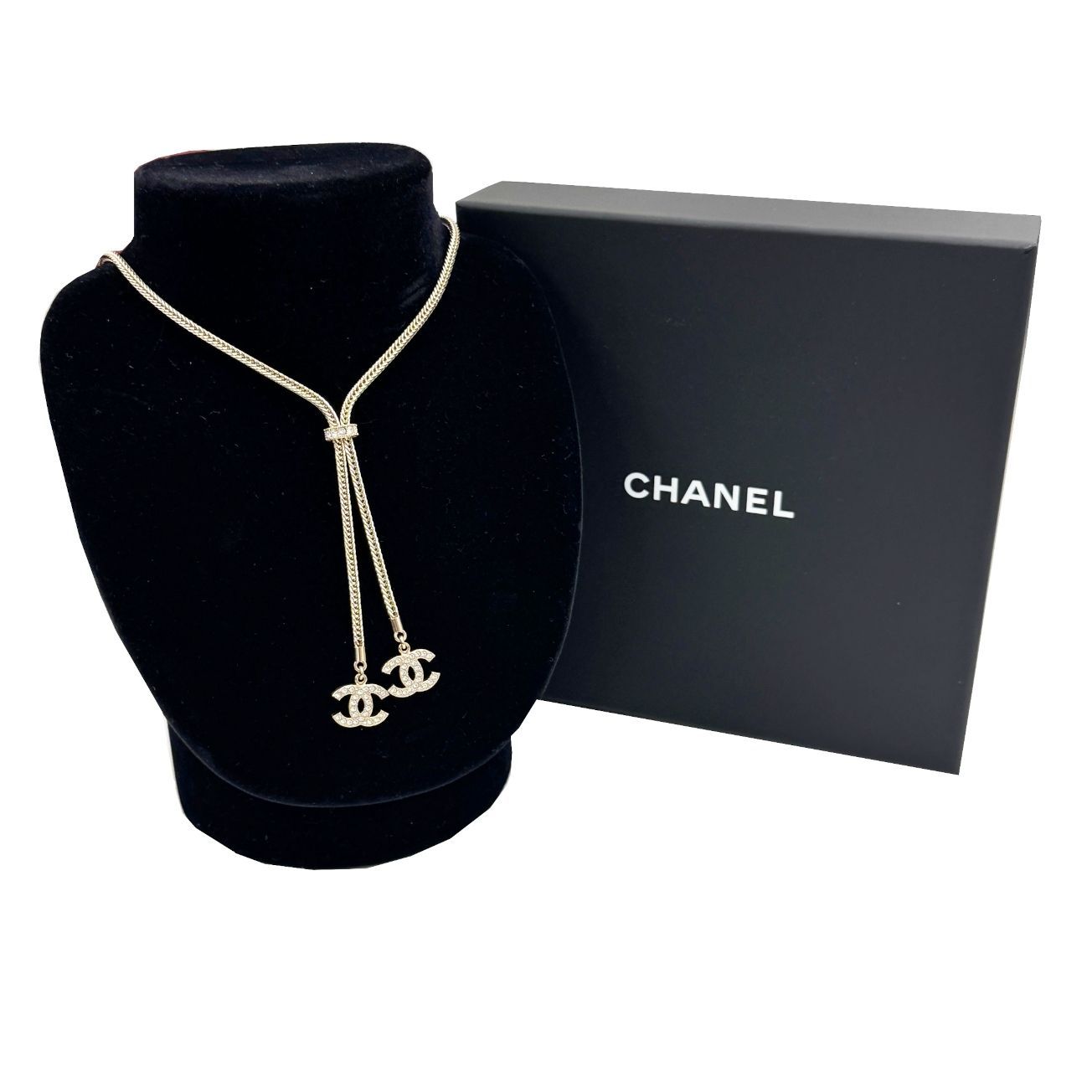 シャネル ネックレス 人気 CHANEL シャネル ネックレス ラインストーン 