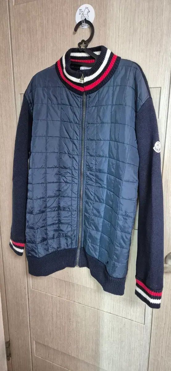 モンクレール ネイビー キルティング ニット カーディガン