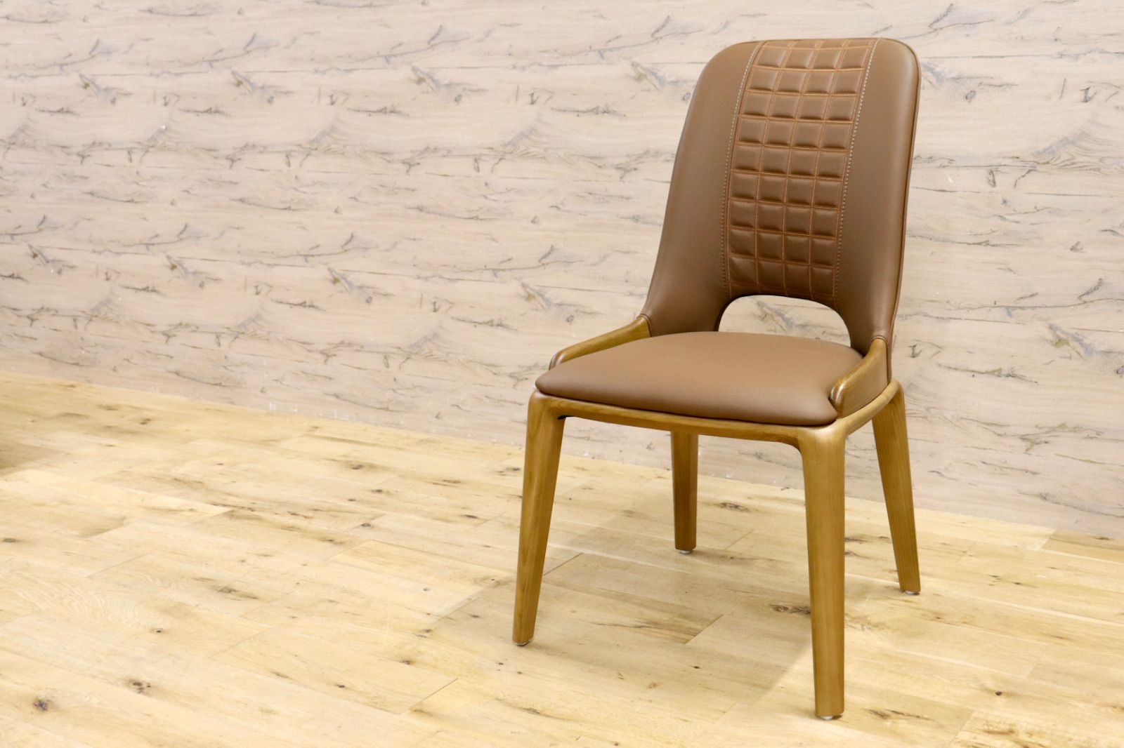 モダン ダイニングチェア アームレスチェア 椅子 食卓椅子 レザー シンプル ナチュラル インテリア