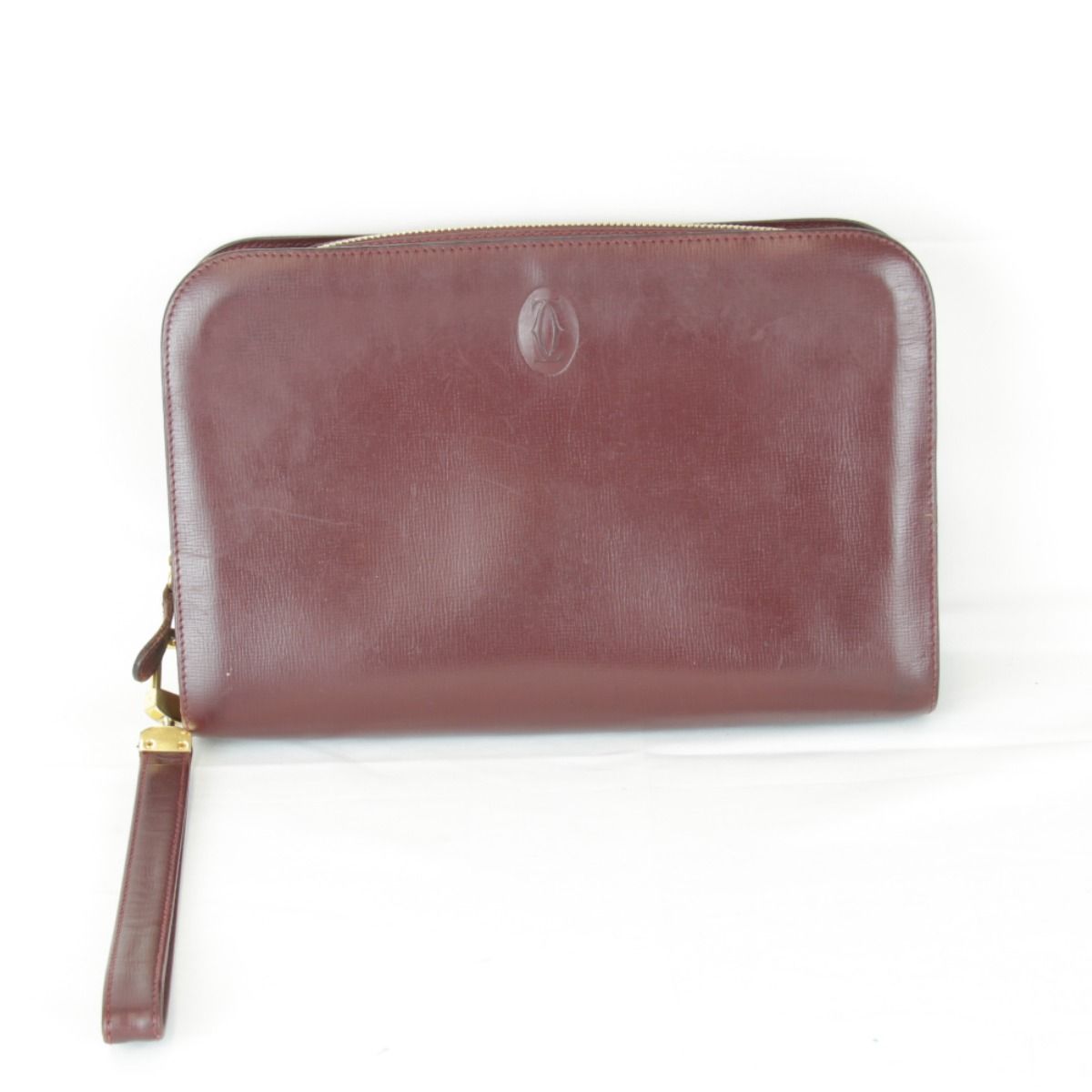 USED』 カルティエ マストライン カード付 クラッチバッグ レザー