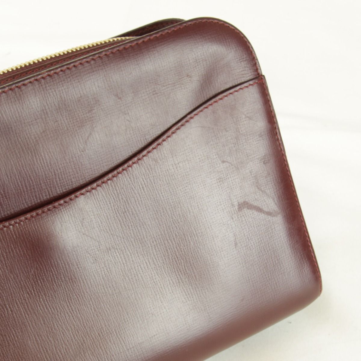 USED』 カルティエ マストライン カード付 クラッチバッグ レザー