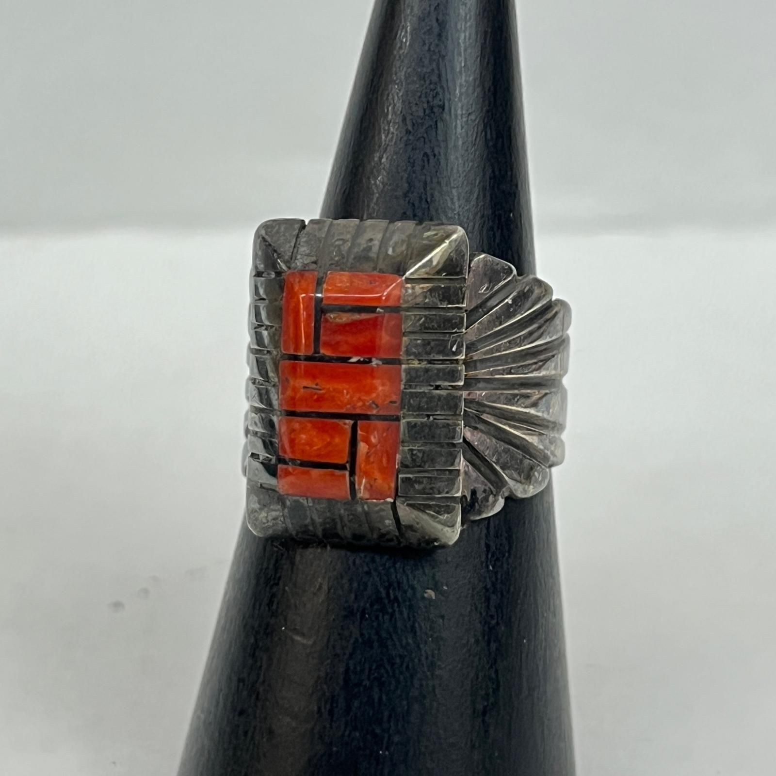 NAVAJO ナバホ族 ナバホゾク リング 指輪 インレイリング シルバー 134