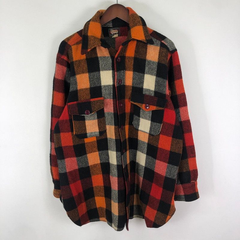 品 ウールリッチ 50 s CHECK WOOL SHIRT JACKET VINTAGE 50年代 チェック ウール シャツ ジャケット 長袖 トップス ヴィンテージ 144 251129 ks 06 tei