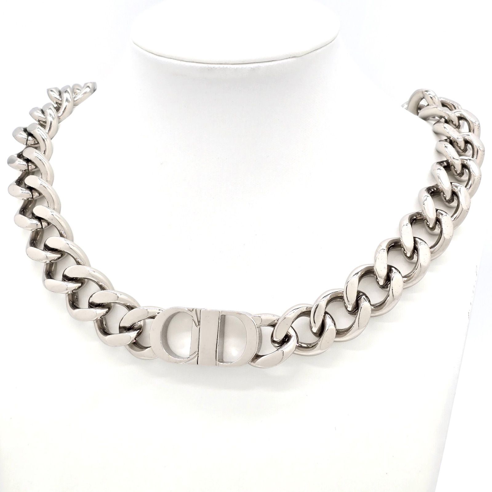 DIOR ディオール CD Icon チェーンリンク ネックレス 全長約46.7