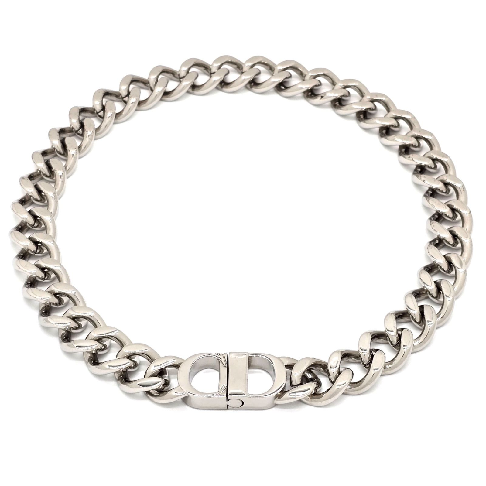 DIOR ディオール CD Icon チェーンリンク ネックレス 全長約46.7