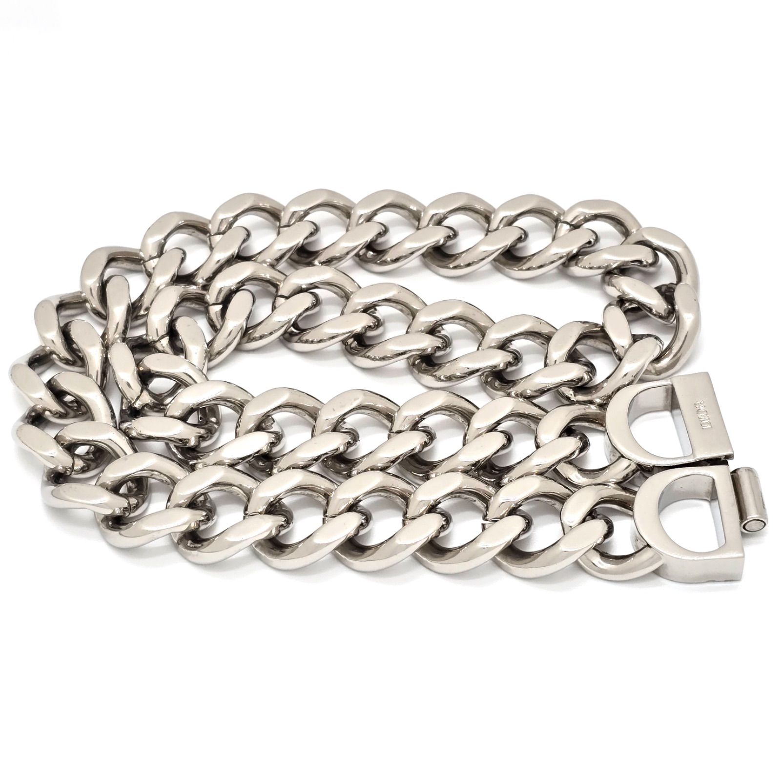 DIOR ディオール CD Icon チェーンリンク ネックレス 全長約46.7