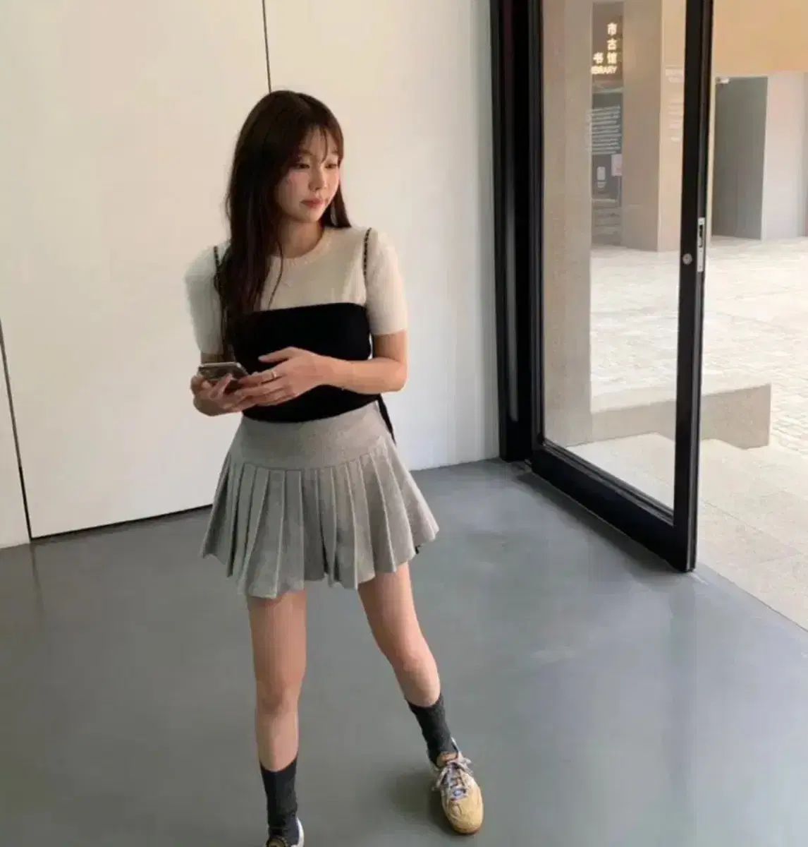 バーニィ Anne プリーツ スカート s サイズ