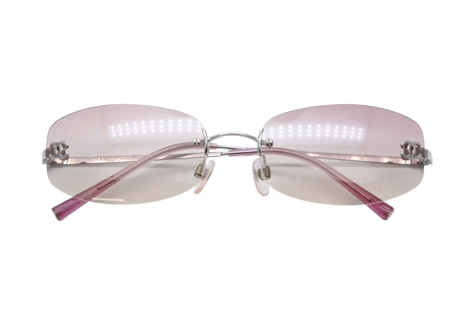 CHANEL シャネル リムレス サングラス 4002 c.124/58 サイズ57□19 130