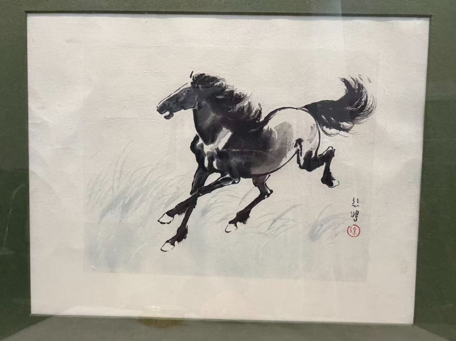 模写 徐悲鴻 馬の絵 水墨画 - メルカリ