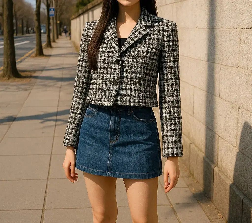 レディース ジャケット エイトセカンズ 8SECONDS ツイード ジャケット_M - メルカリ