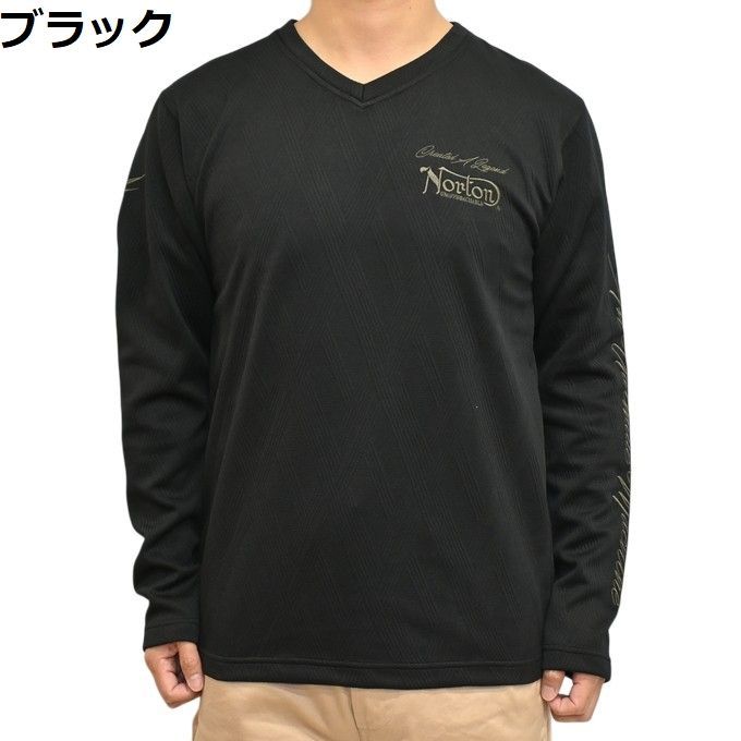ノートン Norton 服 アパレル 261N1105 長袖Tシャツ 幾何学ジャガード