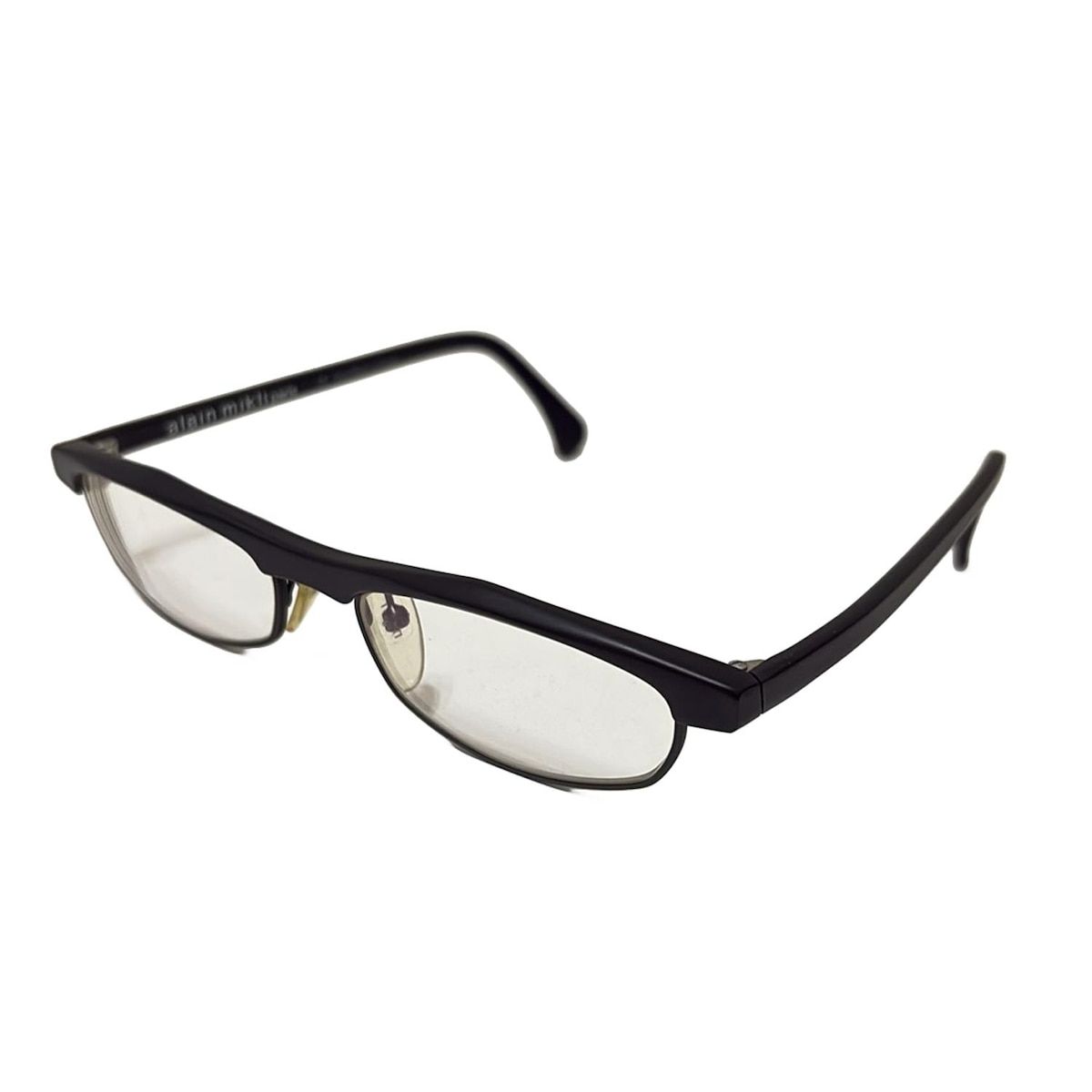 alain mikli アランミクリ メガネ クリア 黒 度入り